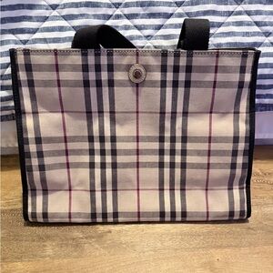 Small Burberry Tote- Like new!